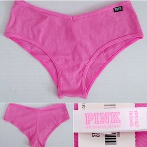 Victoria's Secret pink cotton hipster panty size small (NWTS)